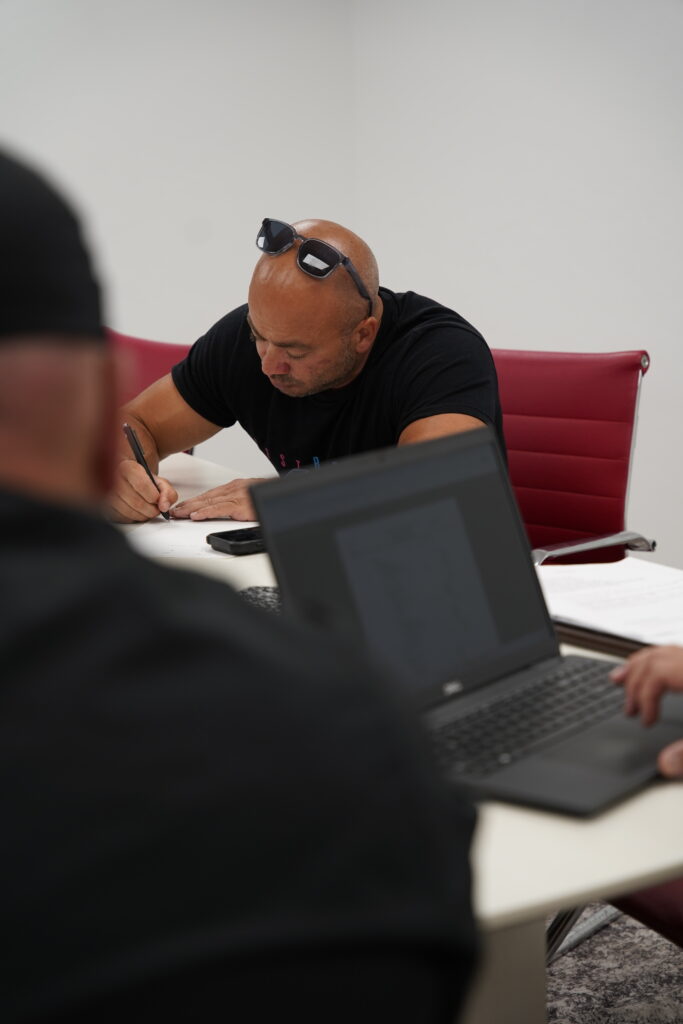 Pest control team at work