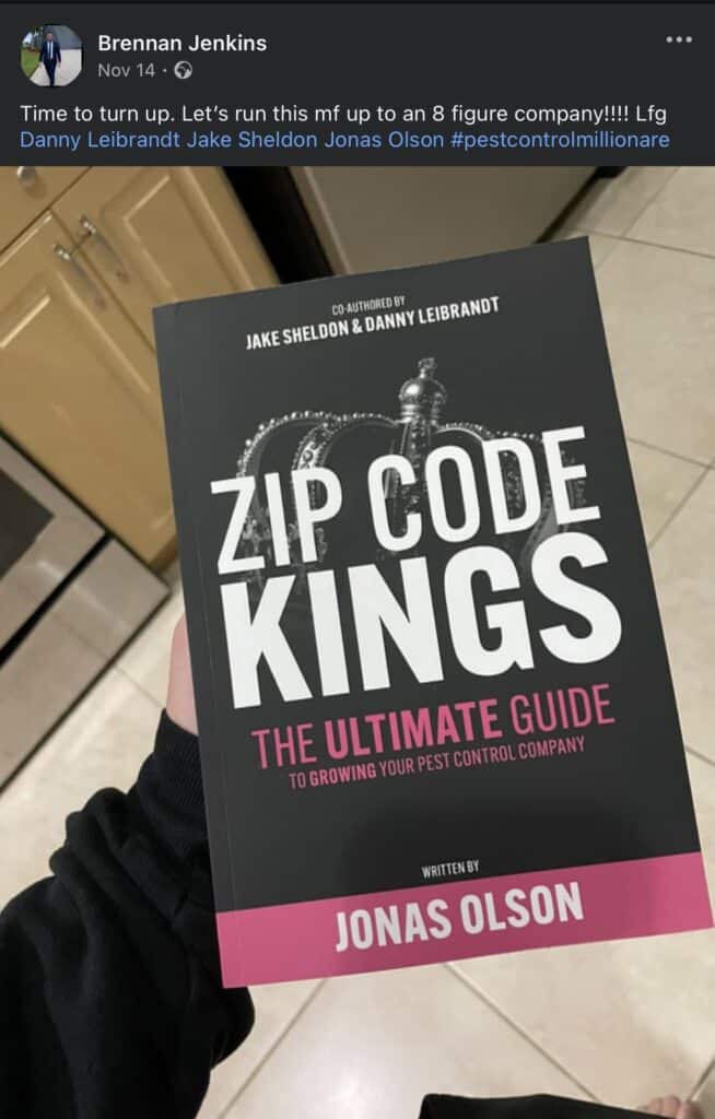Reader feedback on Zip Code Kings pest control book