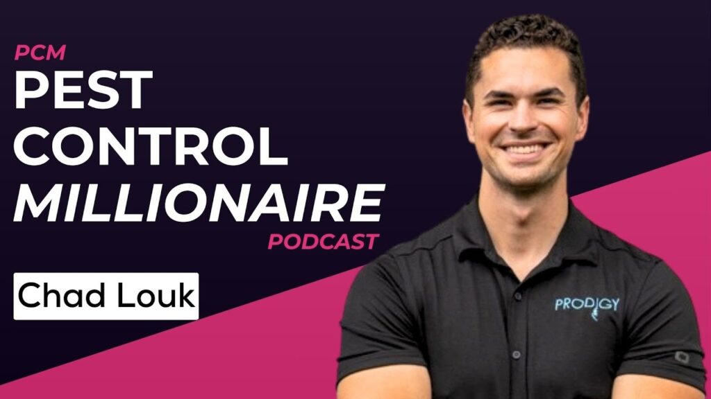 Pest Control Millionaire podcast thumbnail featuring guest Chad Louk, on growing slow and doing door to door right