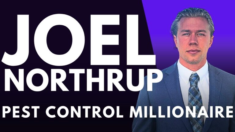 Pest Control Millionaire podcast thumbnail featuring guest Joel Northrup, discussing route density, pricing, and speed to lead