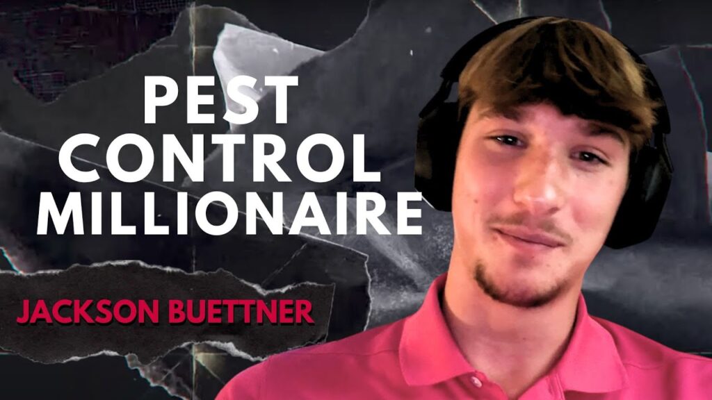 Pest Control Millionaire podcast thumbnail featuring guest Jackson Buettner, on reaching 1,000 pest control accounts